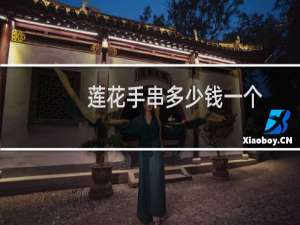 莲花手串多少钱一个