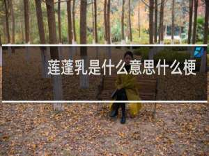 莲蓬乳是什么意思什么梗