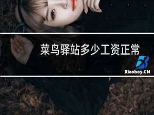 菜鸟驿站多少工资正常