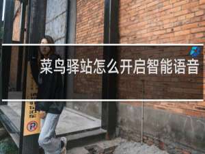 菜鸟驿站怎么开启智能语音