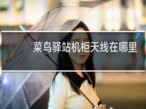 菜鸟驿站机柜天线在哪里