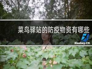 菜鸟驿站的防疫物资有哪些