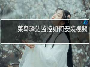 菜鸟驿站监控如何安装视频