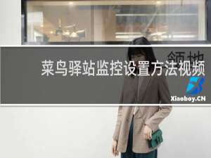 菜鸟驿站监控设置方法视频