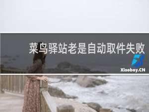 菜鸟驿站老是自动取件失败