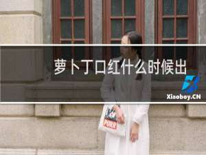 萝卜丁口红什么时候出的（萝卜丁口红什么牌子）