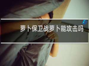 萝卜保卫战萝卜能攻击吗