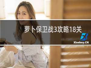 萝卜保卫战3攻略18关