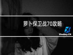萝卜保卫战70攻略