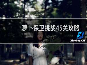 萝卜保卫挑战45关攻略