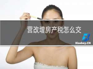 营改增房产税怎么交