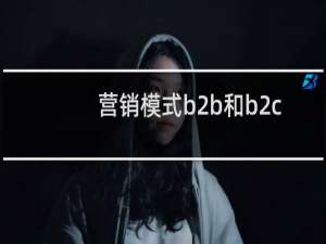 营销模式b2b和b2c