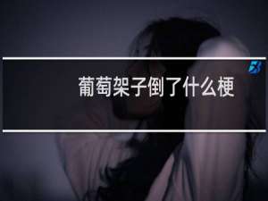 葡萄架子倒了什么梗？什么梗