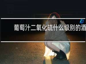 葡萄汁二氧化硫什么级别的酒