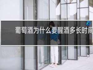 葡萄酒为什么要醒酒多长时间