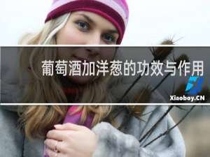 葡萄酒加洋葱的功效与作用
