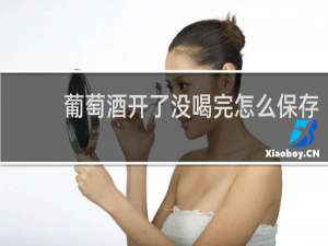 葡萄酒开了没喝完怎么保存