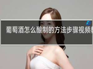 葡萄酒怎么酿制的方法步骤视频教程