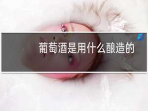 葡萄酒是用什么酿造的