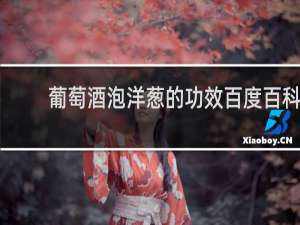 葡萄酒泡洋葱的功效百度百科