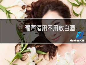 葡萄酒用不用放白酒