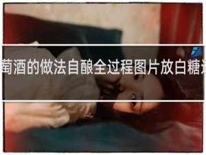 葡萄酒的做法自酿全过程图片放白糖还是冰糖