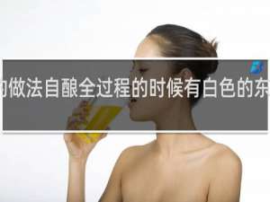葡萄酒的做法自酿全过程的时候有白色的东西是怎么回事
