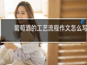 葡萄酒的工艺流程作文怎么写