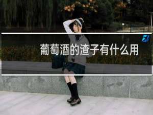 葡萄酒的渣子有什么用