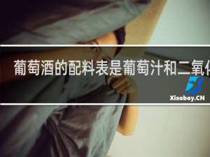 葡萄酒的配料表是葡萄汁和二氧化硫