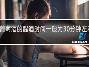 葡萄酒的醒酒时间一般为30分钟左右对吗