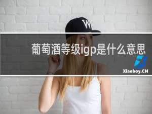 葡萄酒等级igp是什么意思