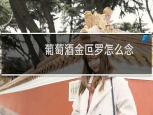 葡萄酒金叵罗怎么念