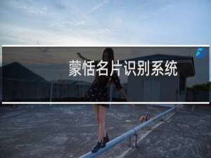 蒙恬名片识别系统