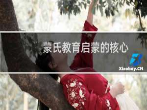 蒙氏教育启蒙的核心（蒙氏教育启昆教育）