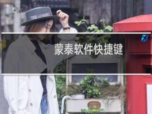 蒙泰软件快捷键（蒙泰软件教程）