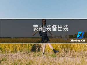 蒙ag装备出装