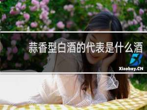 蒜香型白酒的代表是什么酒