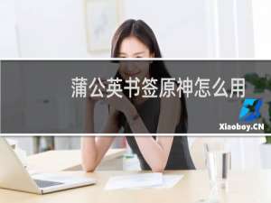 蒲公英书签原神怎么用