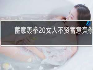 蓄意轰拳 女人不贤蓄意轰拳!什么梗