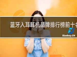 蓝牙入耳耳机品牌排行榜前十名