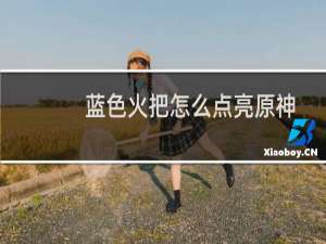 蓝色火把怎么点亮原神