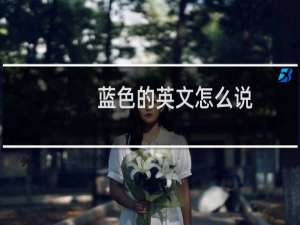 蓝色的英文怎么说