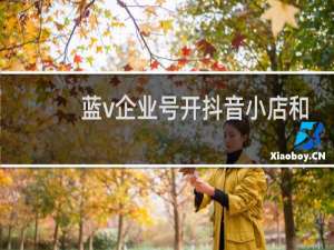 蓝v企业号开抖音小店和橱窗的区别