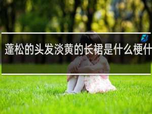 蓬松的头发淡黄的长裙是什么梗什么梗