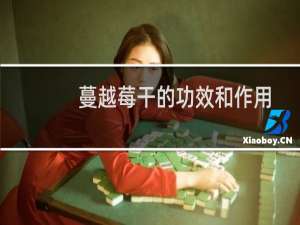 蔓越莓干的功效和作用