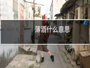 薄酒什么意思