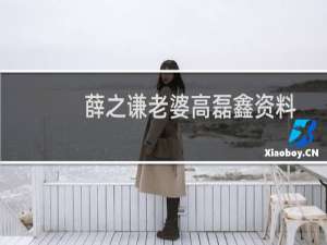 薛之谦老婆高磊鑫资料（薛之谦的老婆高磊鑫生下闺女薛之谦升級当爸）