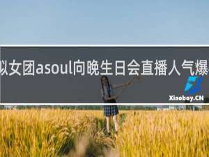 虚拟女团asoul向晚生日会直播人气爆棚什么梗