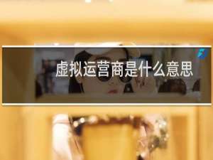 虚拟运营商是什么意思